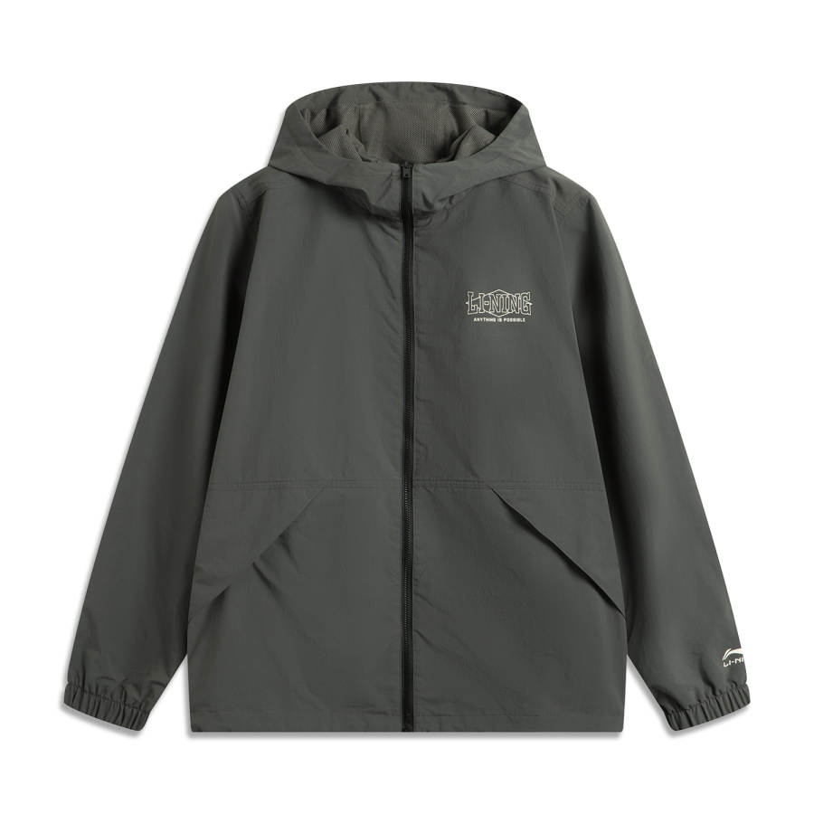 Li-Ning Li Ning Sports Life Collection Trench Coat Unisex Obsidian Gray