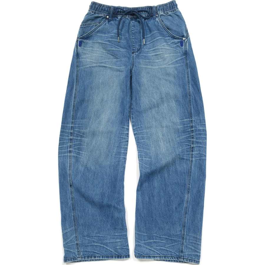 Lee X ANGEL CHEN ANGEL CHEN Jeans Unisex Medium Blue Moderate Wide Leg Pants