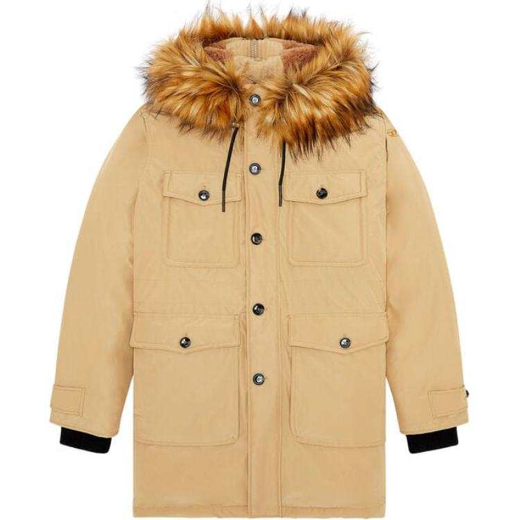 DIESEL DIESEL Parka Coat Men's Light Brown