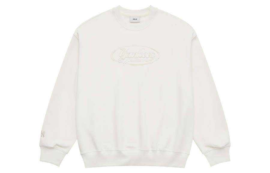 MLB Preppy Style Collection New York Yankees SS25 Sweatshirt Unisex Cream