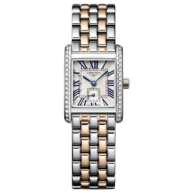 LONGINES Mini Dailuowei Collection Quartz Movement Women's Watch 21.5*29mm Silver Dial
