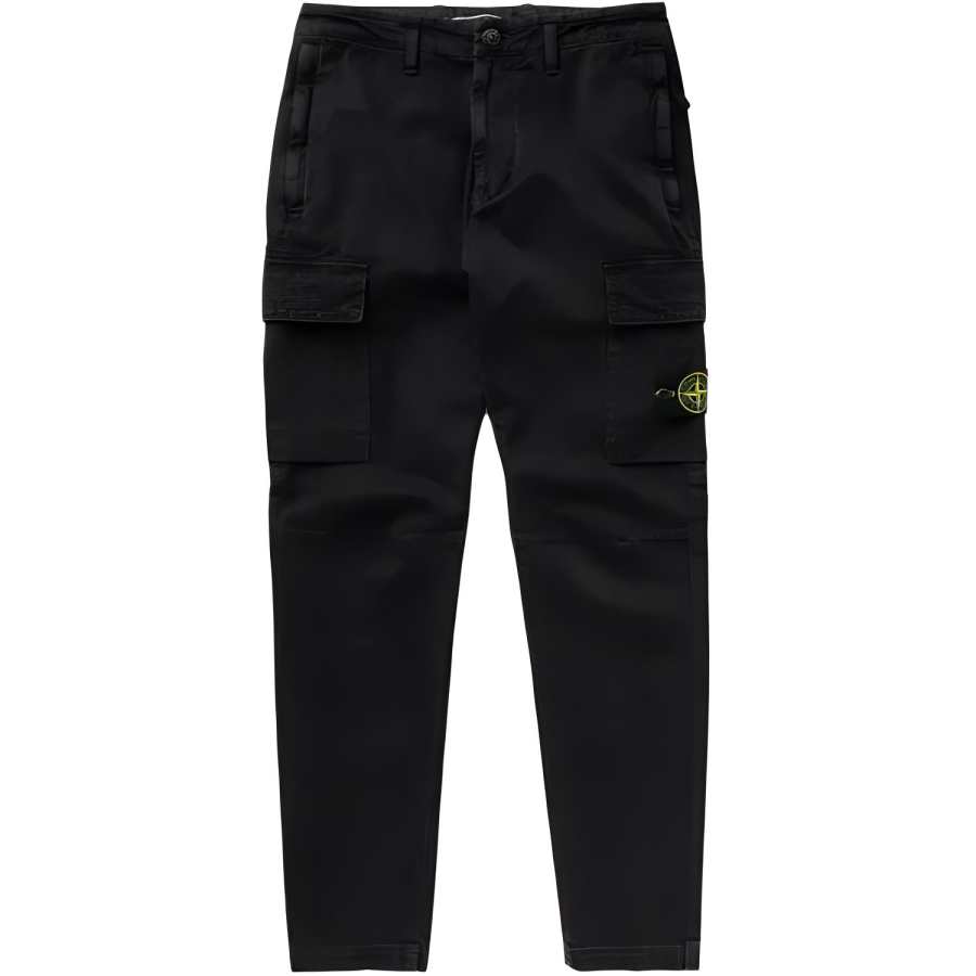 STONE ISLAND Logo Patch Tapered Trousers