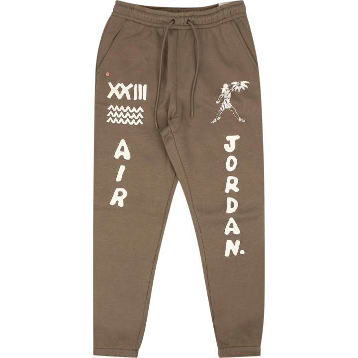 Jordan Jordan Casual Pants Men's Brown Moderate Cuffed Pants