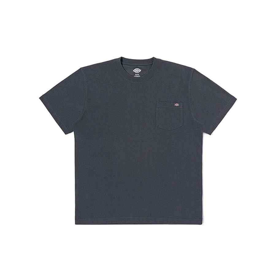 Dickies T Shirts Unisex Plume Gray Crew Neck Moderate