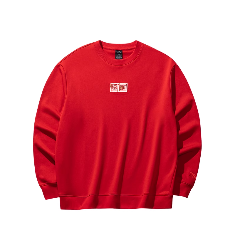 Anta Lifestyle Collection Sports Lifestyle Collection Sweatshirt Unisex Rich Red