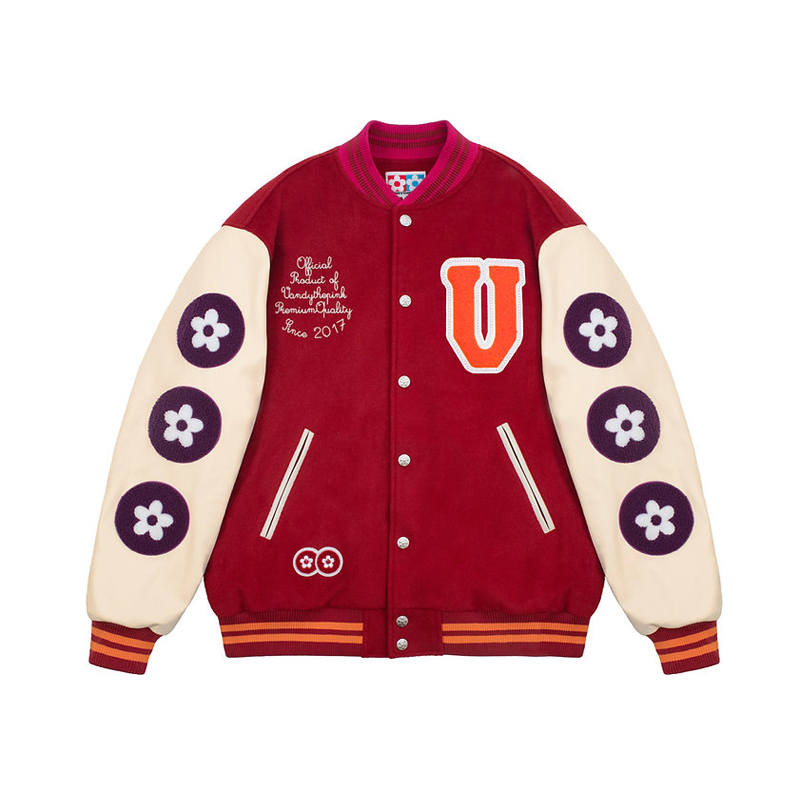 Vandy The Pink Baseball Jacket Unisex Red