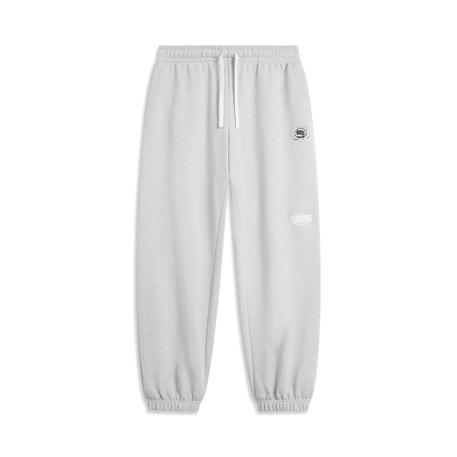 Li-Ning Li Ning BADFIVE Knitted Sweatpants Men's Heather Gray Waterdrop Gray