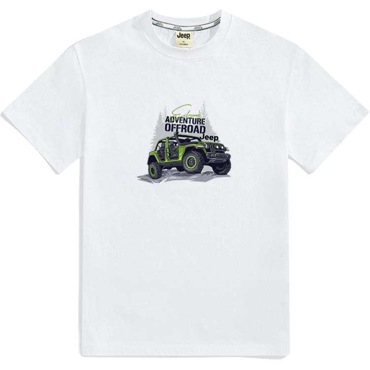Jeep T Shirts Unisex Crew Neck Straight Fit