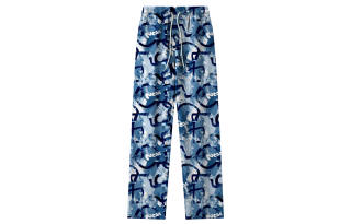 NCAA Casual Pants Unisex Blue Moderate Straight Fit Pants