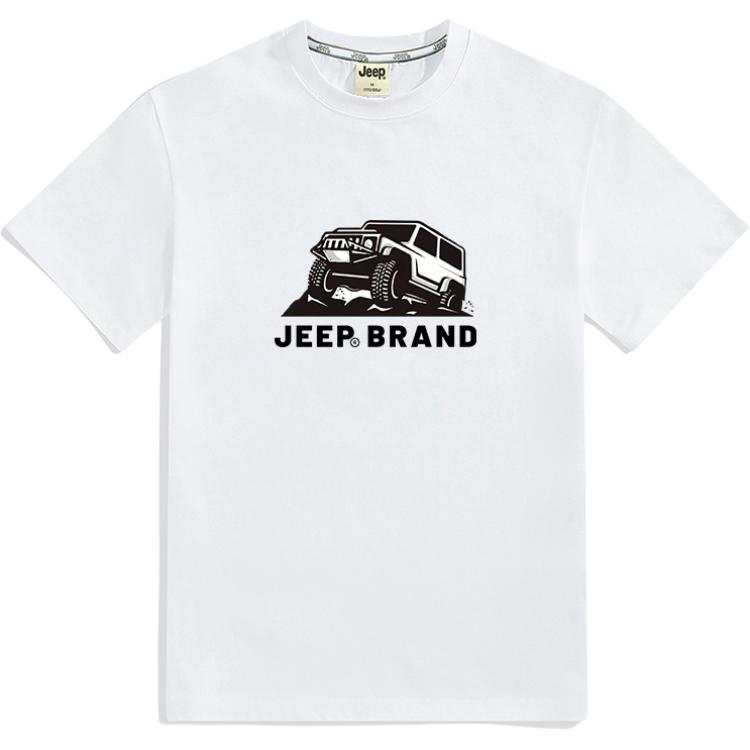 Jeep T Shirts Unisex Crew Neck Straight Fit