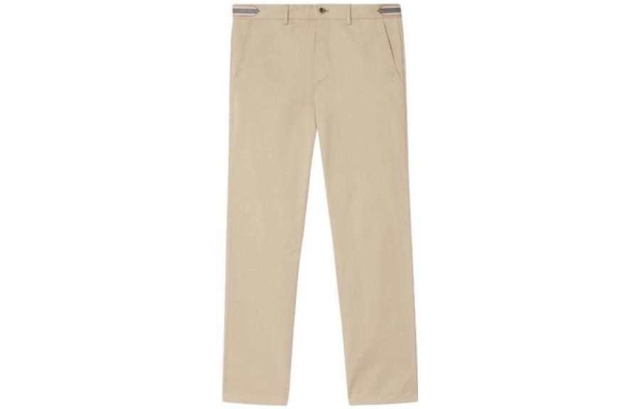 Burberry Stripe detail Cotton Chino Trousers