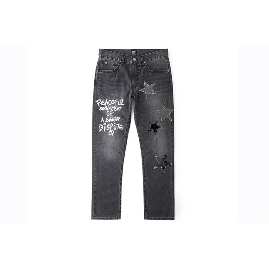 Lee Lee Jeans Men's Black Moderate Slim Fit Pants