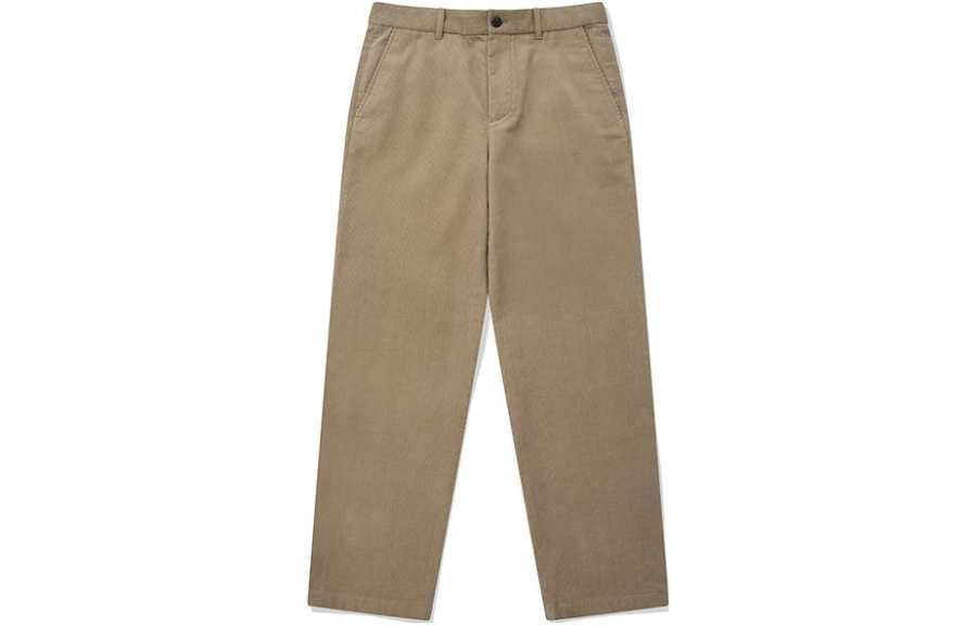 COVERNAT Casual Pants Unisex Beige Moderate Straight Fit Pants
