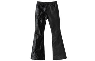 FRKM Casual Pants Unisex Black Moderate Bootcut Pants