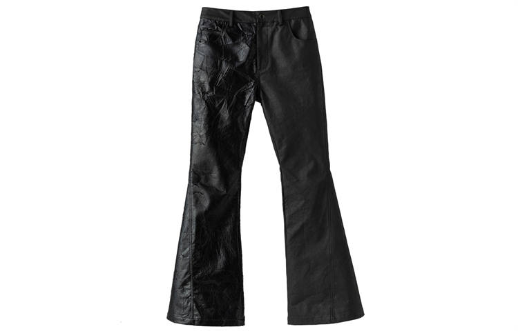 FRKM Casual Pants Unisex Black Moderate Bootcut Pants