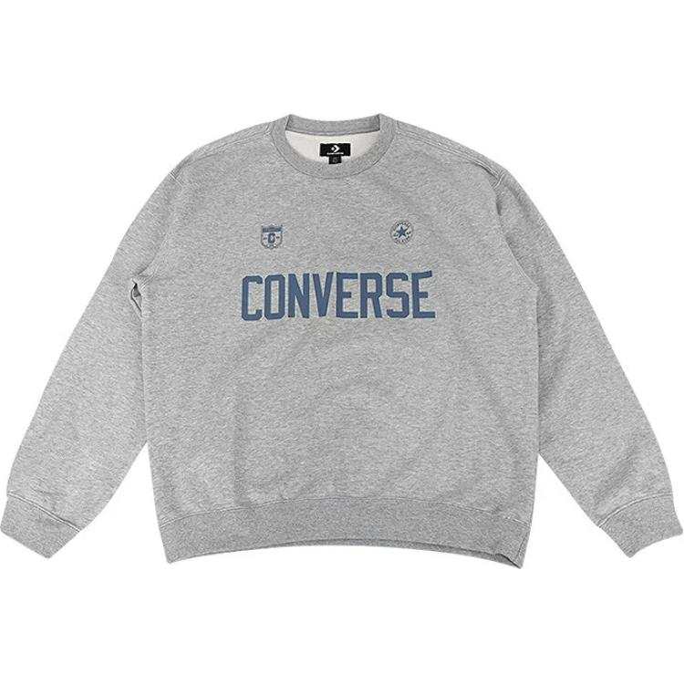 Converse Converse Sweatshirts Men's Gray Crew Neck Moderate