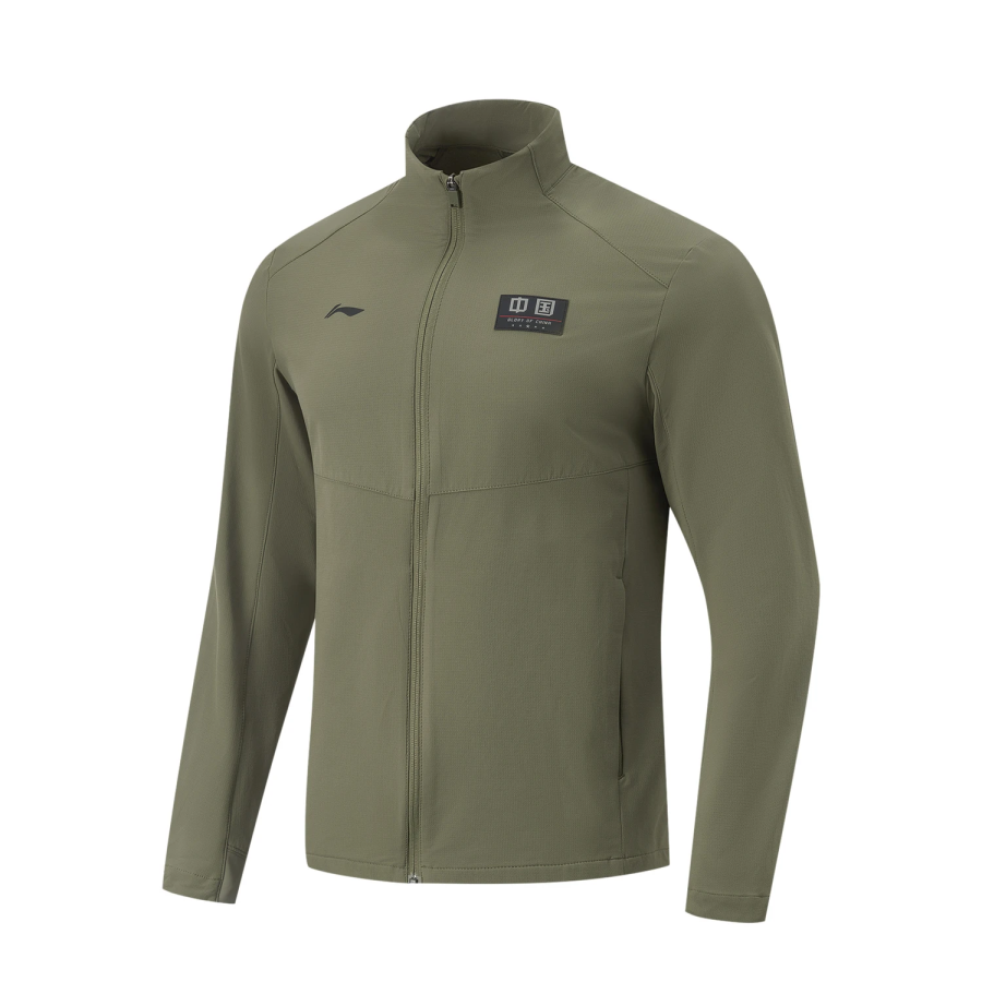 Li-Ning Li Ning Fitness Series Trench Coat Men's Army Canvas Green