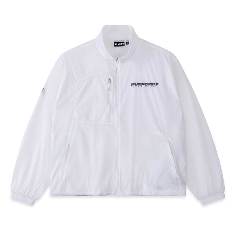 FILA FUSION Sun Protection Clothing Men's Standard White Hooded Non Detachable