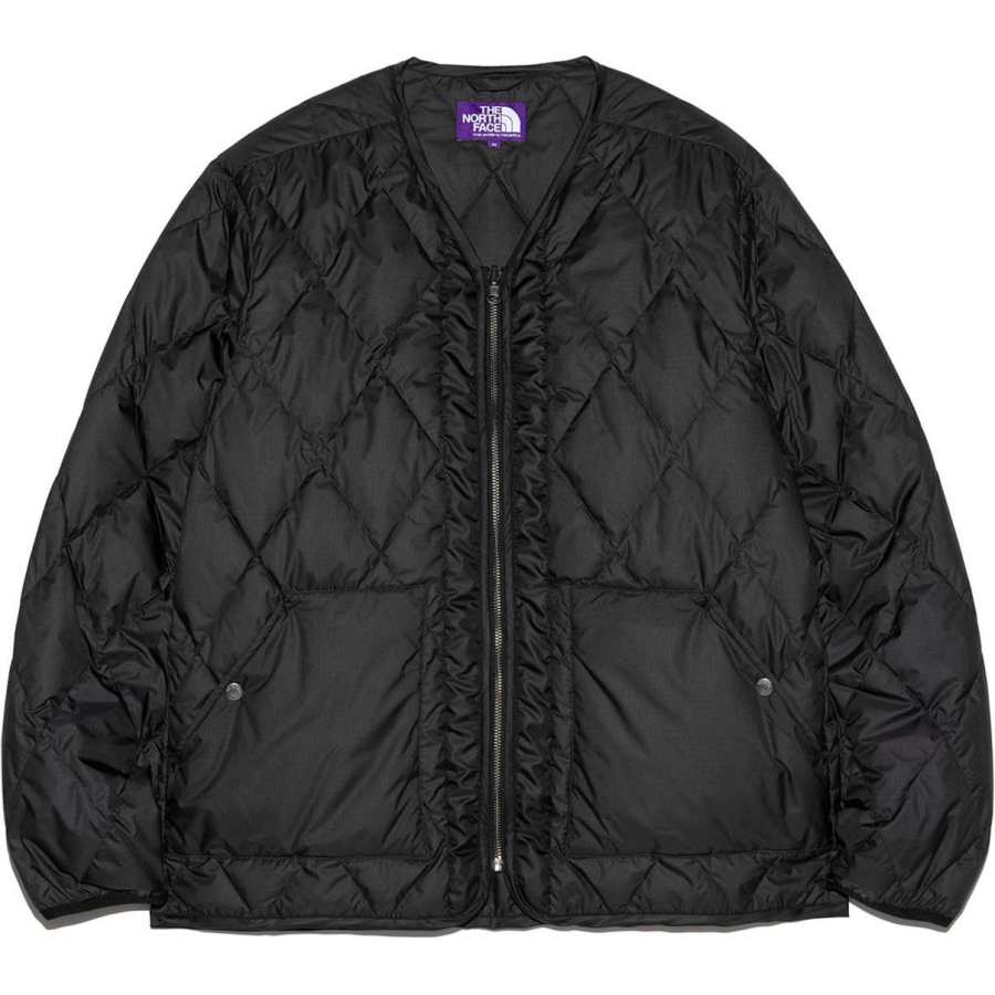 THE NORTH FACE PURPLE LABEL PLAS Field Down Cardigan Down Jackets & Coats Unisex Black