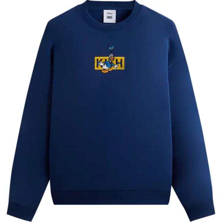 KITH For Mickey & Friends Cyber Monday Donald Duck Classic Logo Williams Crewneck