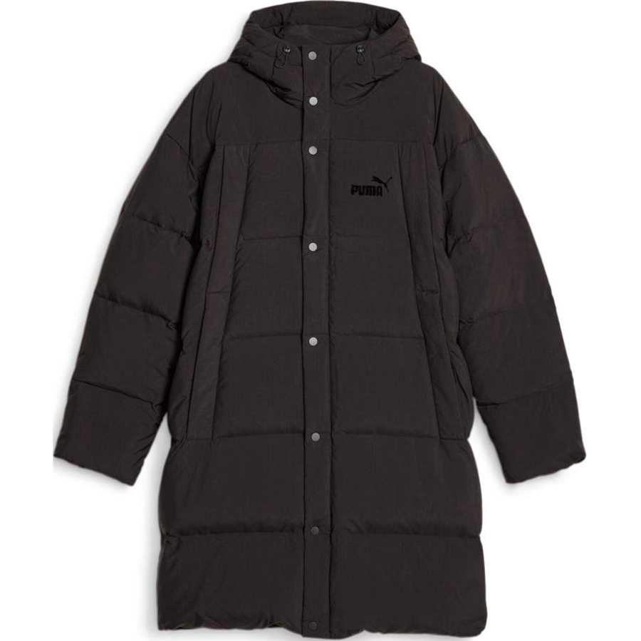 PUMA PUMA Long Hooded Down Coat Down Jackets & Coats Unisex Black