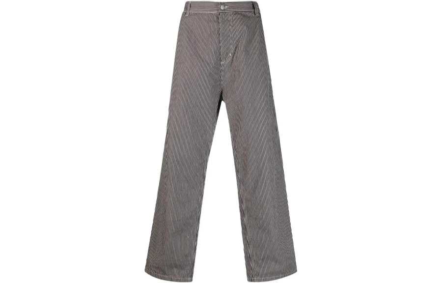 Carhartt WIP Casual Pants Men's Black Moderate Straight Fit Pants