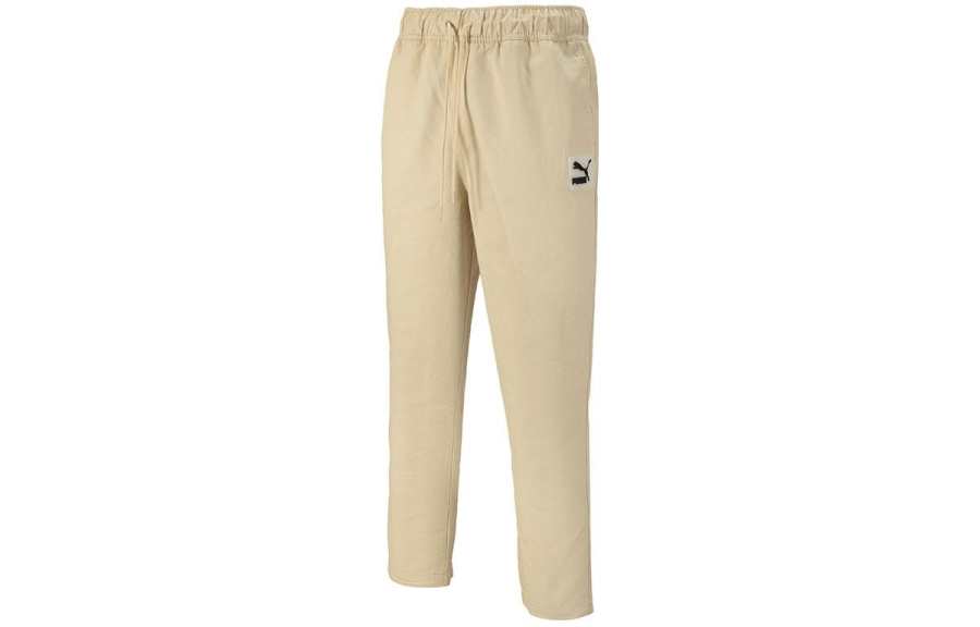 PUMA Casual Pants Men's Khaki Moderate Straight Fit Pants