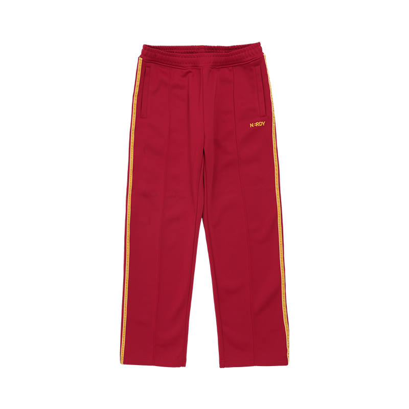 Nerdy Nerdy Knitted Sweatpants Unisex Dark Red