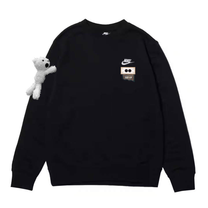 Nike Nike Sweatshirts Unisex Black Crew Neck Moderate Regular