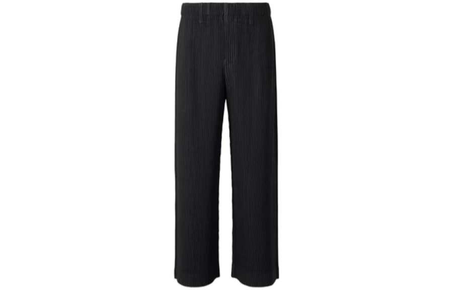 Homme Plissé Issey Miyake FW22 Casual Pants Men's Black