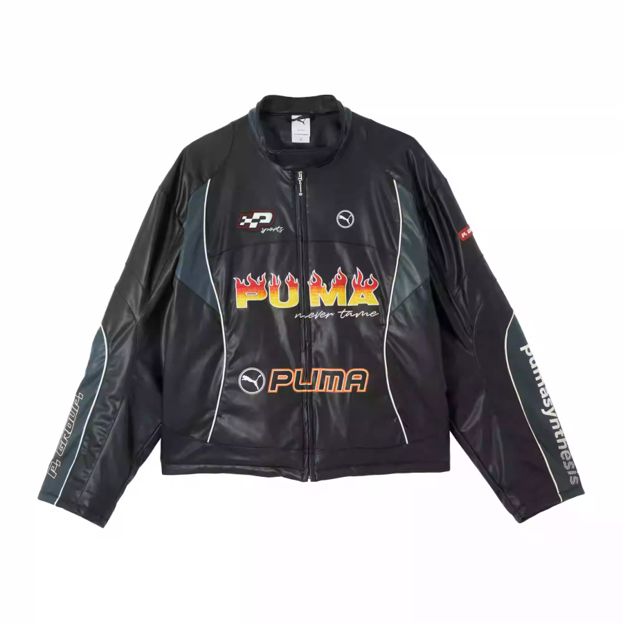 PUMA PUMA Beyond THE SPEED PU JACKET Jackets & Coats Unisex Black
