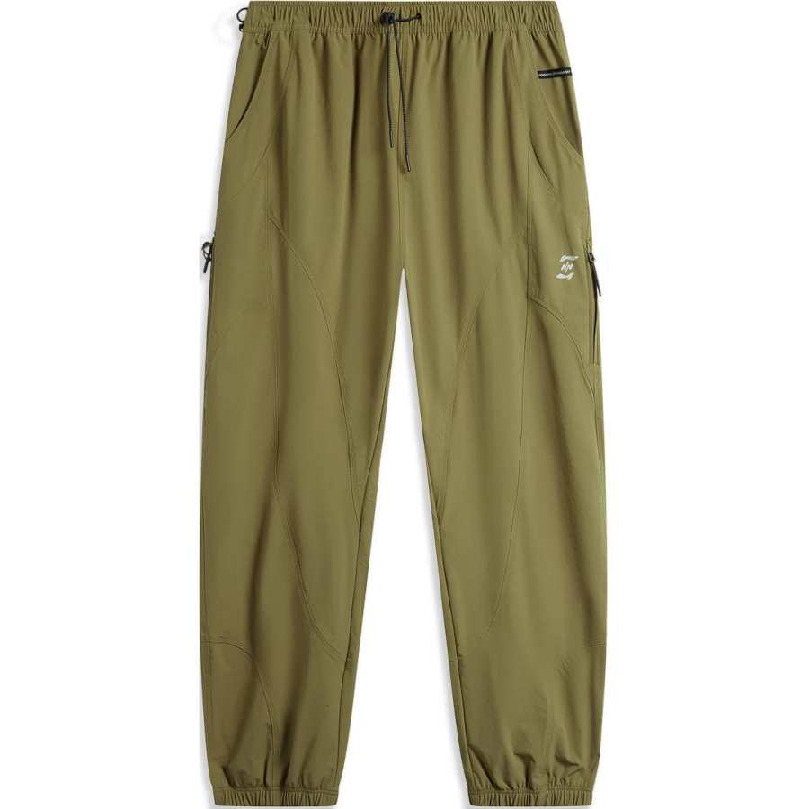 Li-Ning Li Ning x NINE POINT NINE Sports Trendy Collection Knitted Sweatpants Men's Lizard Brown