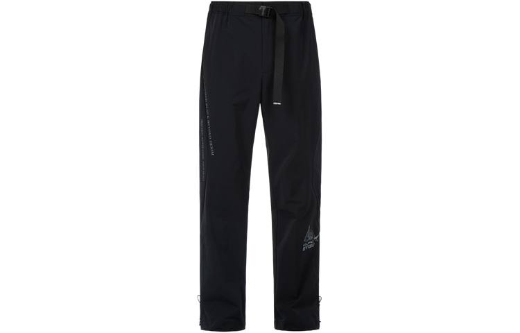 EVISU Casual Pants Men's Black Moderate Straight Fit Pants