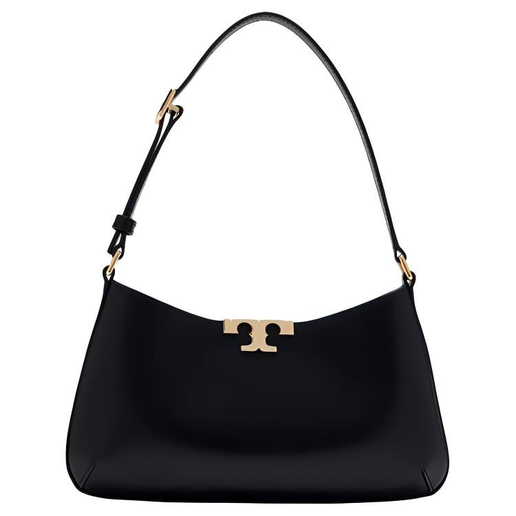 TORY BURCH Eleanor Cow Leather Shoulder Bag Women's Black