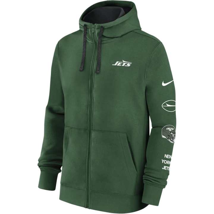 Nike Nike New York Jets Club Men's Nike Nfl Full Zip Hoodie
