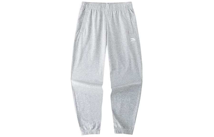 Anta Life Collection Knitted Sweatpants Men's Gray Heather Gray