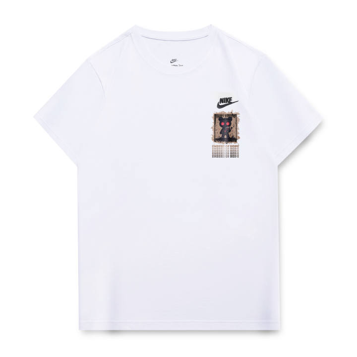 Nike Nike T Shirts Unisex White Crew Neck Moderate Straight Fit