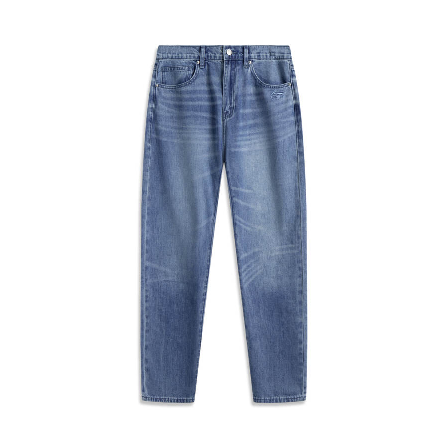 Li-Ning Li Ning Sports Trendy Collection Jeans Unisex Light Blue