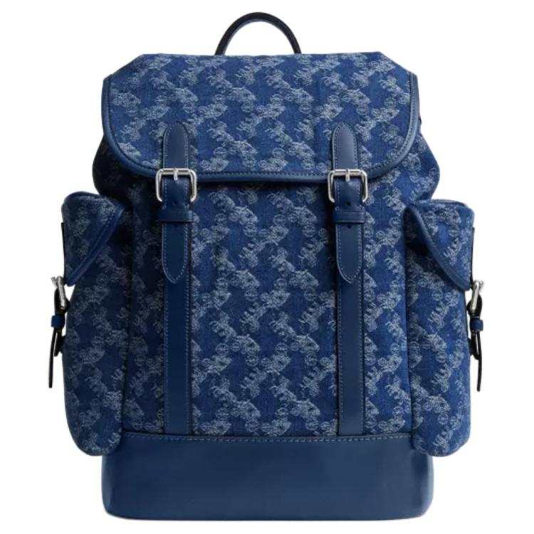 COACH COACH Hitch Denim Backpack Regular Men's Dark Blue