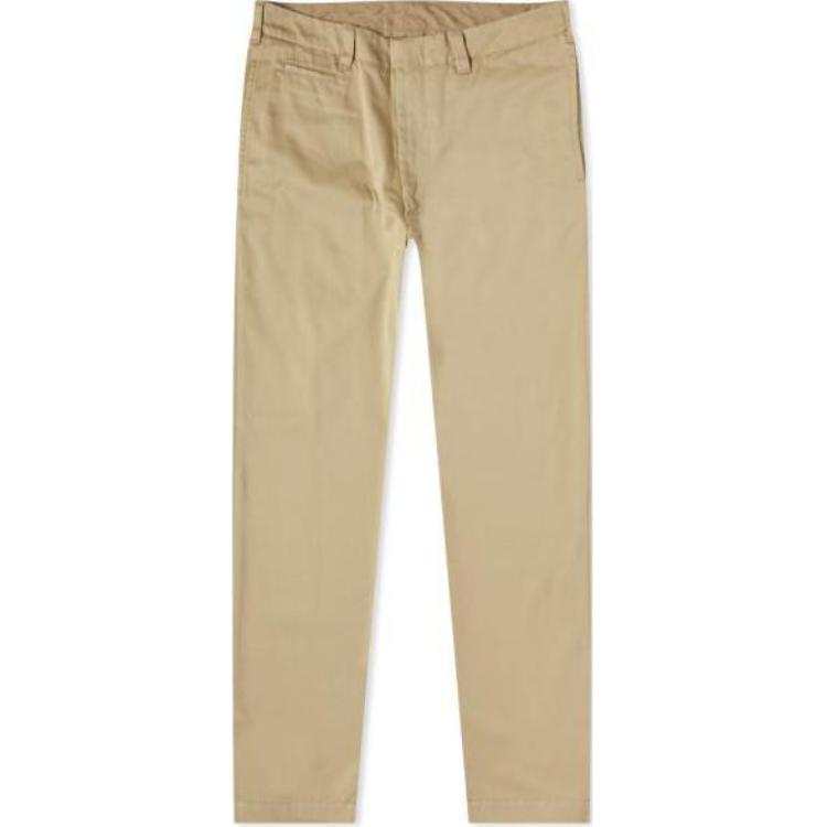 Nanamica Casual Pants Men's Earth Yellow Moderate Straight Fit Pants