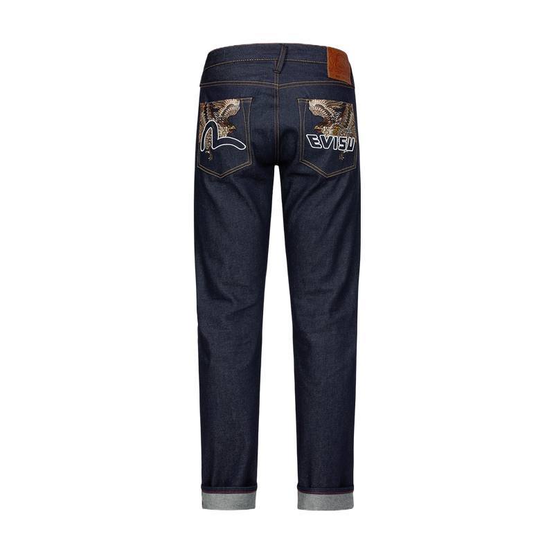 EVISU Jeans Men's Denim Blue Moderate Straight Fit Pants