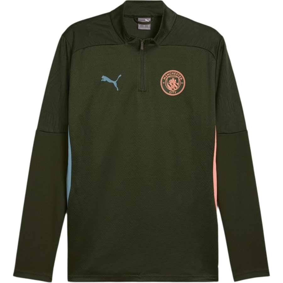 PUMA Manchester CityQuarter Zip FW24 Jackets & Coats Men's Green