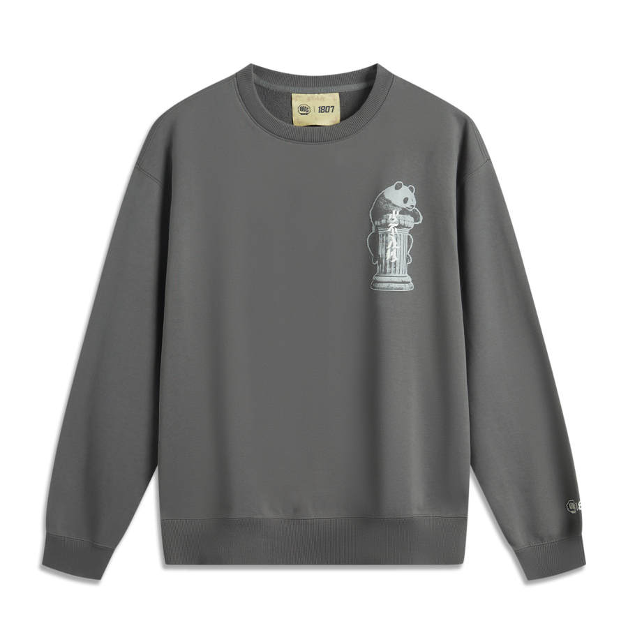 Li-Ning Li Ning BADFIVE Sweatshirt Men's Coal Smoke Gray