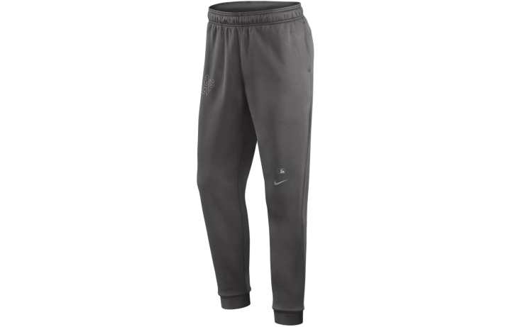 Nike Nike X MLB Collaboration Oakland Athletics Travel Player Knitted Sweatpants Men's Gray