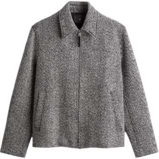 H&M Jackets & Coats Men's Black/White