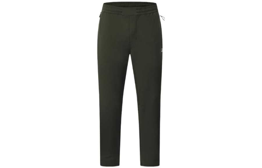 FILA Casual Pants Men's Autumn Fir Green Moderate Straight Fit Pants