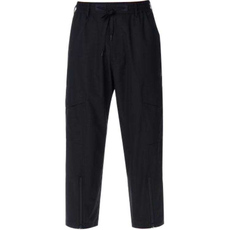 Y-3 Y 3 Casual Pants Unisex Black Moderate Straight Fit Pants