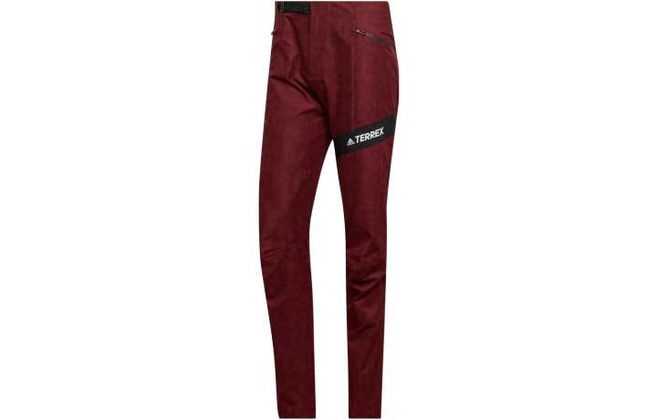 Adidas Adidas Casual Pants Men's Dark Red Moderate Straight Fit Pants