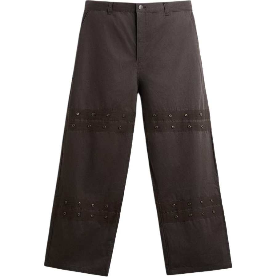 ZARA Casual Pants Men's Brown Moderate Wide Leg Pants