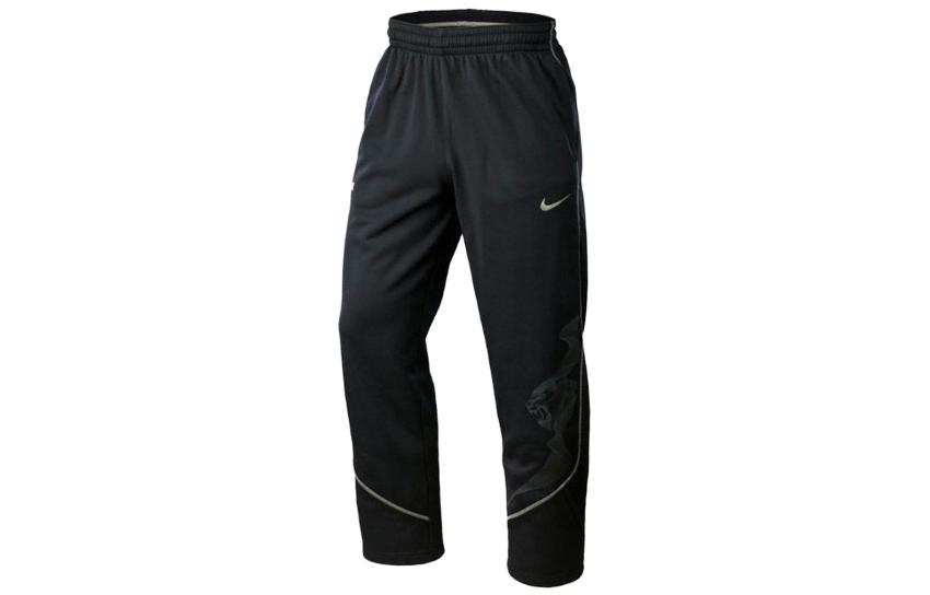 Nike Nike Sports Life Collection Casual Pants Men's Black Thickened And Fleece Lined Straight Fit Pants